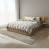 100% gray cotton bedspread